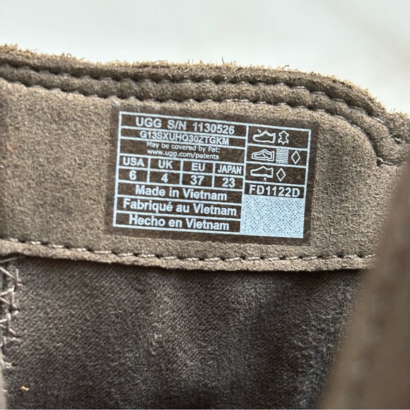 UGG Josefene Suede Strap Metal Buckle Ankle Boots Slate Dark Green Size 6 - Picture 12 of 17